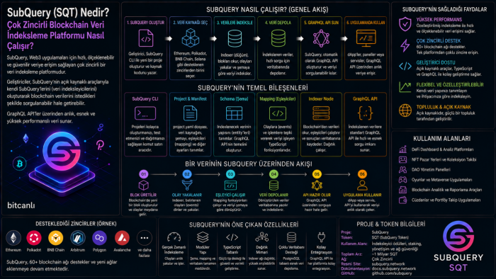 SubQuery (SQT) Nedir? Çok Zincirli Blockchain Veri İndeksleme Platformu Nasıl Çalışır?